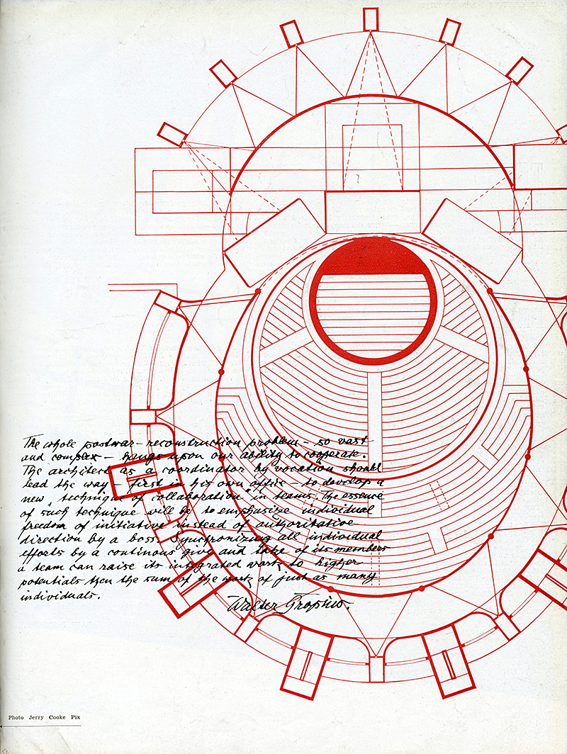 Walter Gropius. Architecture D'Aujourd'Hui v. 20 no. 28 Feb 1950, 3