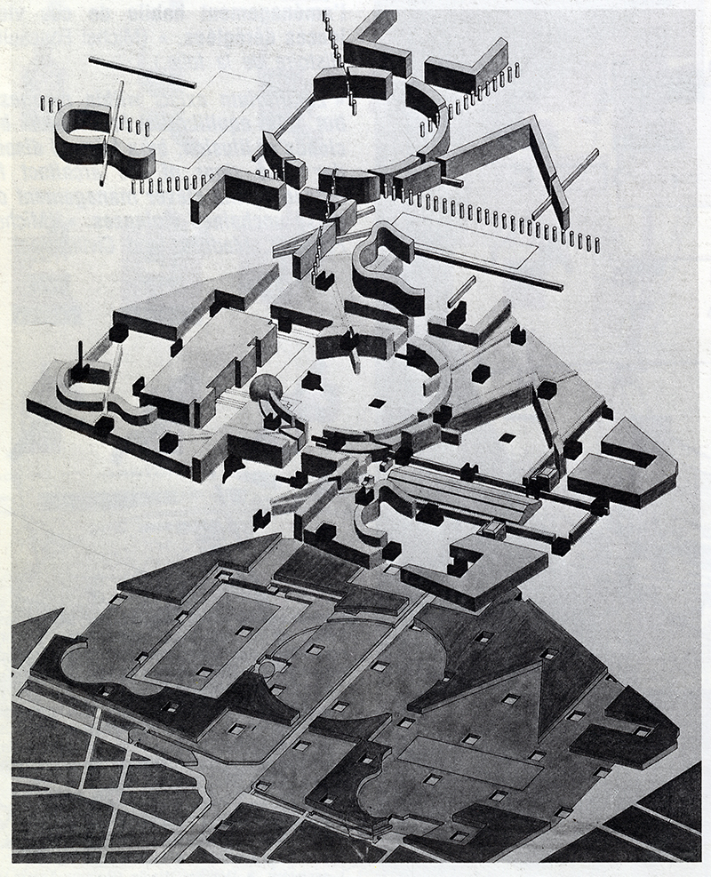 Bernard Tschumi. L&#039;invention du parc. Graphite 1984, 36
