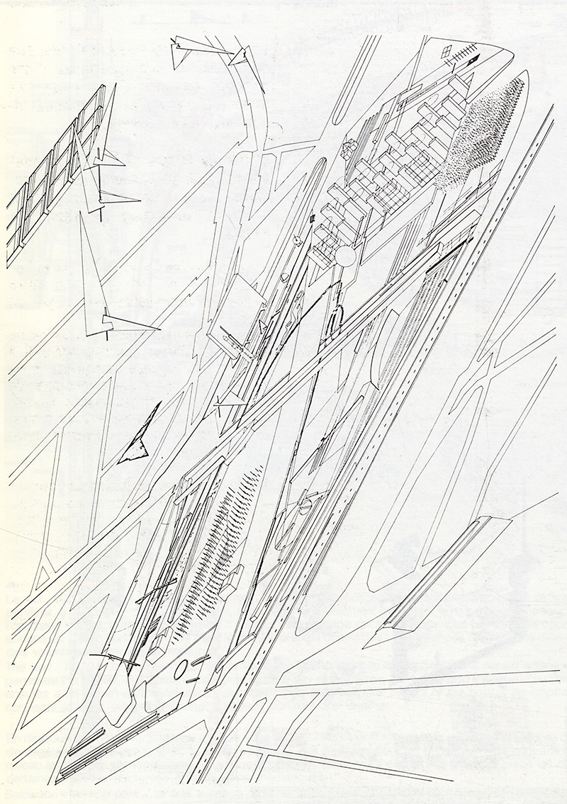 Zaha Hadid. L&#039;invention du parc. Graphite 1984, 77