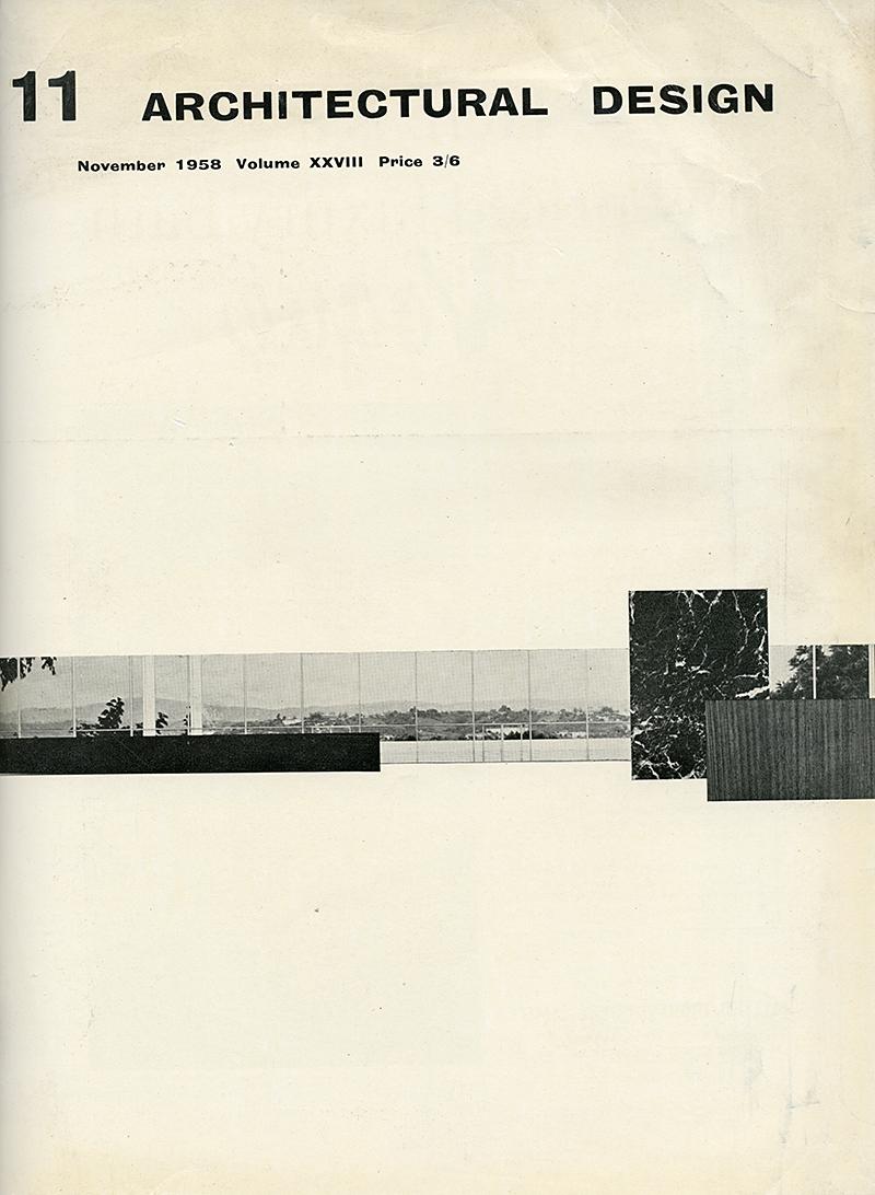 Mies van der Rohe. Architectural Design v.28 Nov 1958, cover