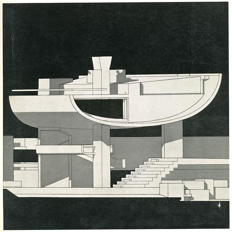 C. Caldini, W. Natali, M. Preti. Casabella 312 1967, cover