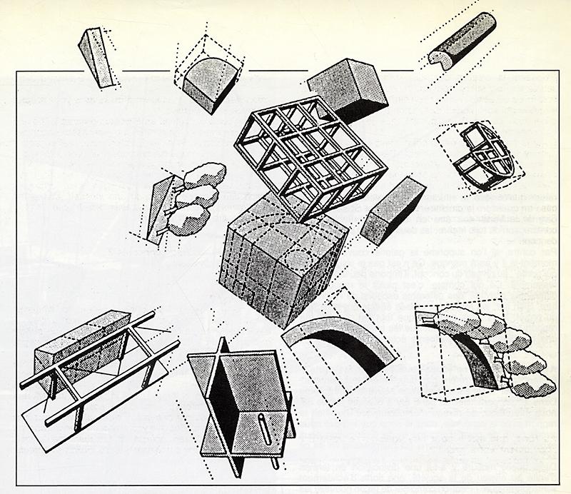 Bernard Tschumi. L&#039;invention du parc. Graphite 1984, 29
