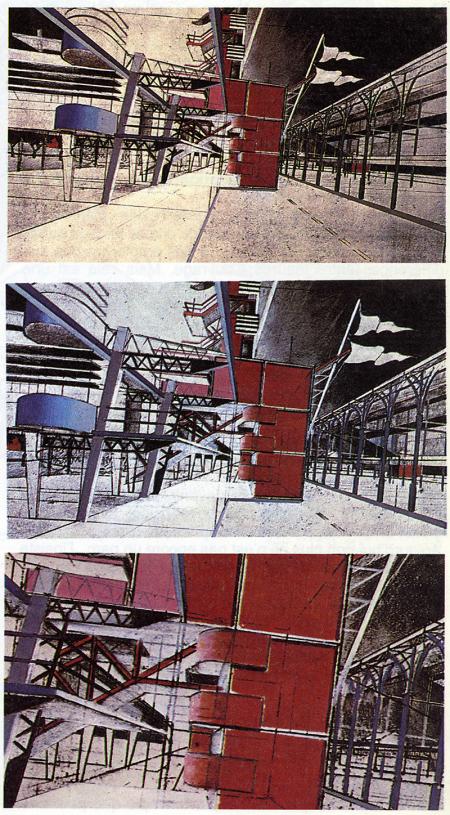 Bernard Tschumi. L&#039;invention du parc. Graphite 1984, 27